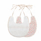 Double Sided Embroidered Cotton Baby Bib Natural Soft Toddler Feeding Accessory