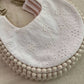 Double Sided Embroidered Cotton Baby Bib Natural Soft Toddler Feeding Accessory