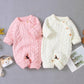 Baby Long Sleeve Knitted Romper Soft Cozy Newborn Infant Bodysuit