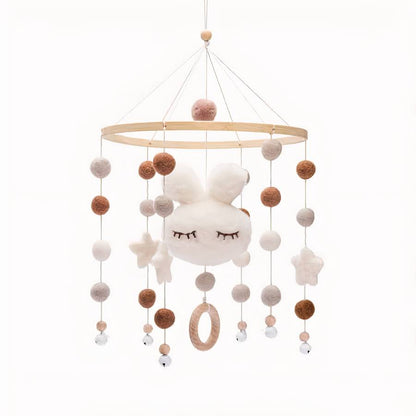 Cotton Baby Crib Rattle Organic Cotton Infant Toy Nursery Accessory