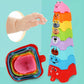 Stackable Animal Shaped Baby Toy Toddler Stacking Blocks Educational Toy for Infants