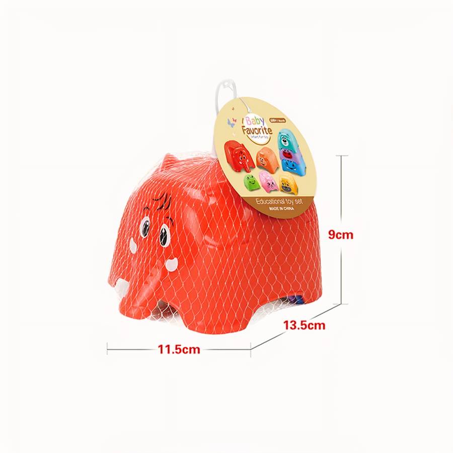 Stackable Animal Shaped Baby Toy Toddler Stacking Blocks Educational Toy for Infants