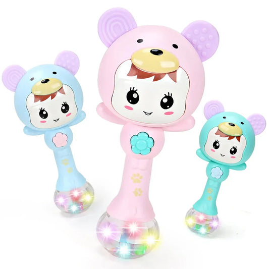 Musical Light-Up Baby Rattle Toddler Toy with Sounds and Lights
