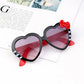 Kids Heart Shaped Sunglasses Cute Trendy UV Protection Shades for Girls Boys