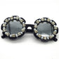 Kids Floral Pattern Sunglasses UV Protection Toddler Girls Boys Shades