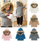Baby Jacket with Faux Fur Collar Warm Toddler Coat Outerwear