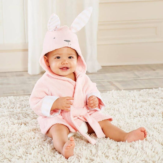 Baby Animal Hooded Robe Toddler Bathrobe Soft Cute Hooded Towel for Kids