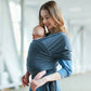 Soft Baby Carrier with Storage Pouch Adjustable Infant Sling Wrap for Newborns and Toddlers