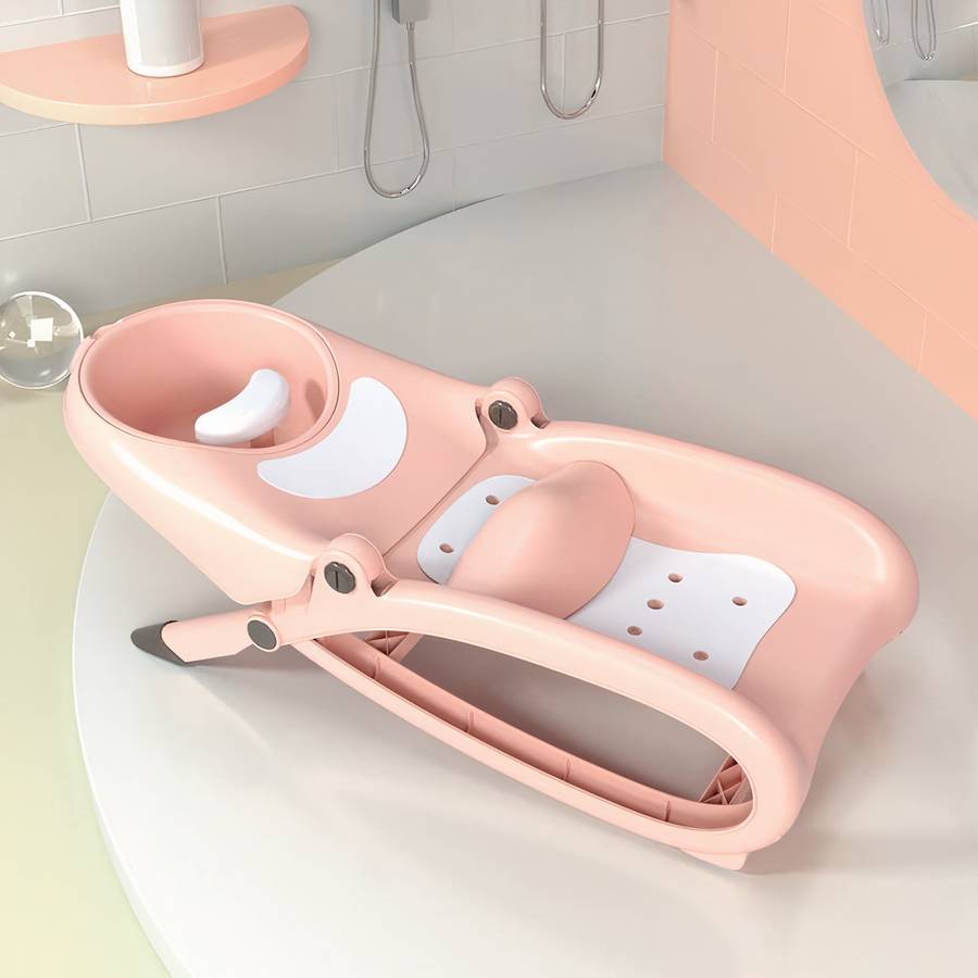 Baby Foldable Hair Washing Chair Portable Infant Shampoo Seat
