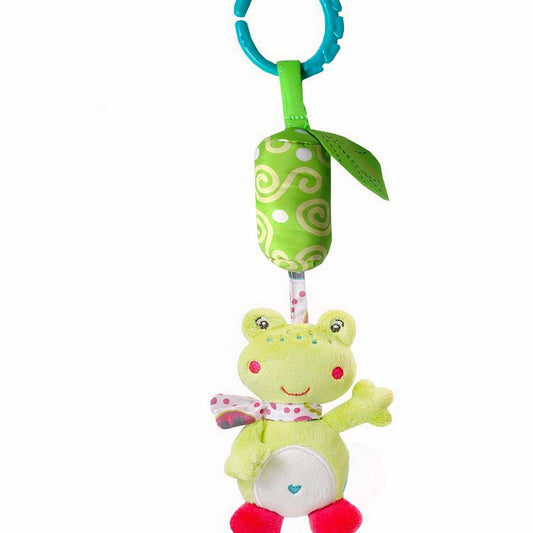 Cotton Baby Rattle Hand Plush Toy with Bell Sensory Teether for Infants