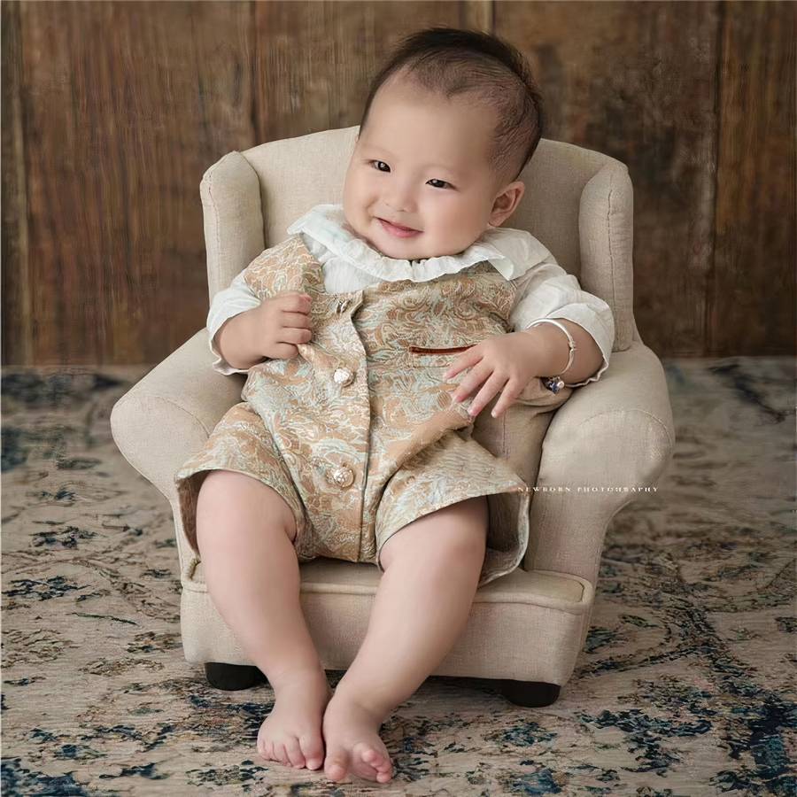 Solid Wood Newborn Photography Prop Sofa Bench