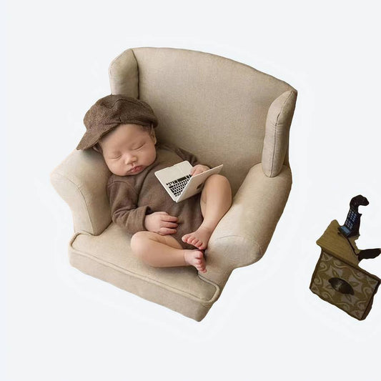 Solid Wood Newborn Photography Prop Sofa Bench
