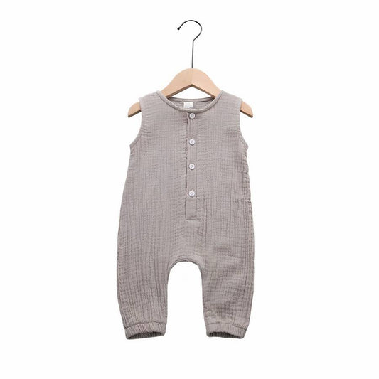 Baby Muslin Romper Jumpsuit Soft Lightweight Infant Outfit