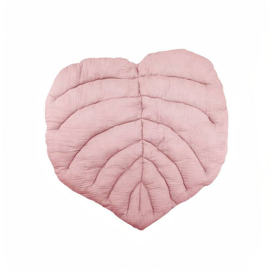 Nordic Leaf Shaped Baby Play Mat Soft Cotton Crib Blanket for Infant