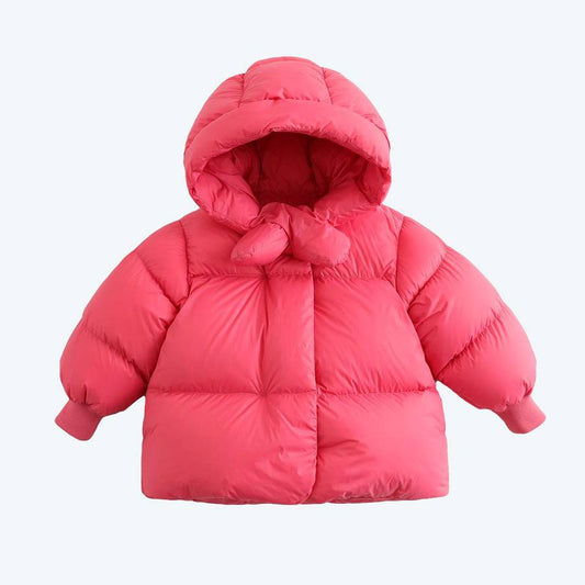 Cozy Pink Baby Girl Puffer Jacket Toddler Winter Coat
