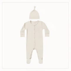 Organic Cotton Newborn Romper with Matching Hat Set