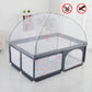 Baby Playpen with Safety Net Toddler Play Yard Portable Indoor Outdoor Fence