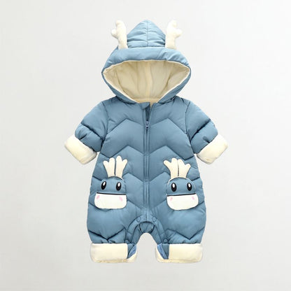 Baby Winter Snowsuit Toddler Warm Insulated One-Piece Bunting Suit