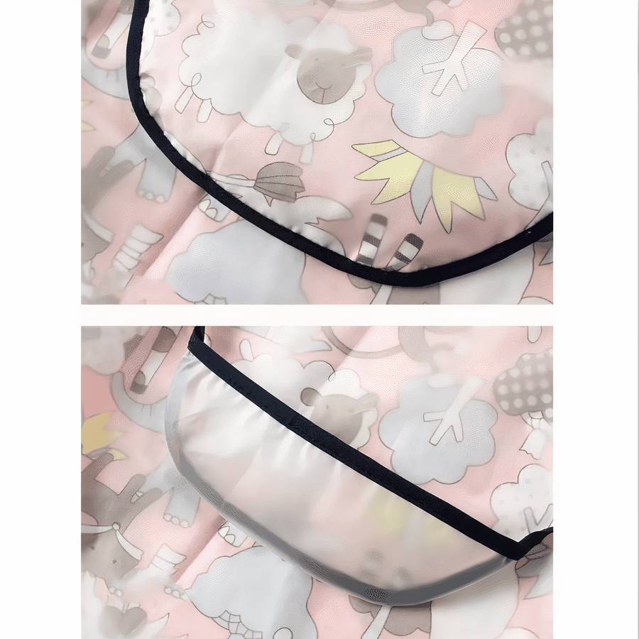 Waterproof Baby Bib Toddler Feeding Bibs Reusable Soft Baby Bibs for Boys Girls Infant Bibs with Adjustable Neck for Mealtime Protection