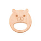 Baby Teething Ring Natural Wood Organic Infant Teether Safe Chew Toy