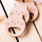 Baby Teething Ring Natural Wood Organic Infant Teether Safe Chew Toy