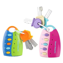 Baby Car Key Toy Toddler Keychain Rattles Infant Keys for Play and Development