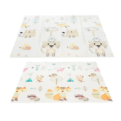 Foldable Play Mat for Babies and Kids Soft Play Rug Durable Activity Gym Mat