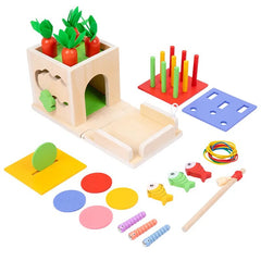 Montessori 8-in-1 Object Permanence Box Educational Toy for Toddlers