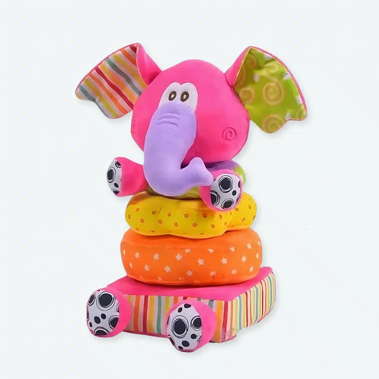 Educational Plush Elephant Toy for Toddlers Kids Learning Stuffed Animal