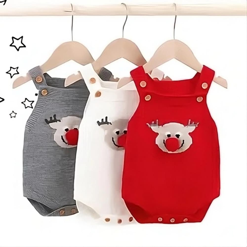 Baby Boy and Girl Knit Romper Cotton Sleeveless Infant Jumpsuit