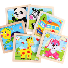 Wooden Puzzles for Kids 10 Pieces Educational Toddler Toys