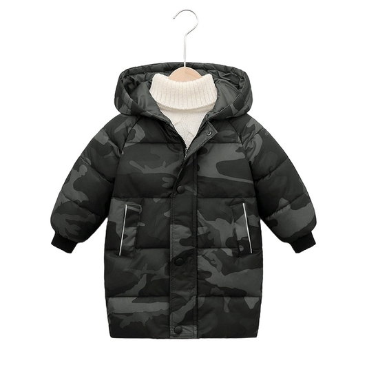 Kids Warm Hooded Parka Winter Jacket for Boys and Girls