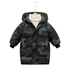 Kids Warm Hooded Parka Winter Jacket for Boys and Girls