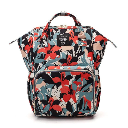 Lequeen Baby Diaper Backpack Bag for Moms and Dads Spacious Travel Changing Bag