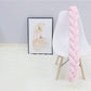 Pink Braided Crib Bumper Soft Nursery Bedding Baby Bed Rail Cushion