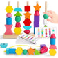 Montessori Bead and Pattern Matching Game Educational Toy for Kids